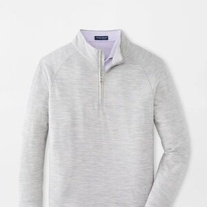 Peter Millar Excursionist Flex Heathered Performance Pullover